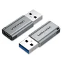 Vention Adaptador USB 3.0 Macho a USB Tipo-C Hembra CDPH0 Gris