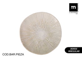 La Mediterranea Plato de Postre Anya 20cm Brillo Iberica
