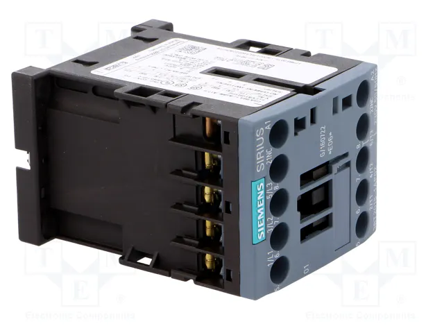 SIEMENS 3RT2015-1AP02 Contactor de 3 polos, 7A, 230VAC SIEMENS 3RT2015-1AP02 Contactor de 3 polos, 7A, 230VAC
