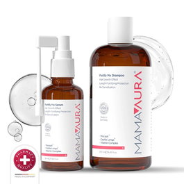 Set Mamaaura: Fortify Me, Hair Shampoo, Fortifying, 250 ml + Fortify Me, Hair Serum, Redensifying, 50 ml