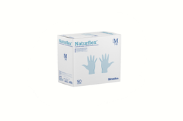 Bimedica Naturflex Guantes de Nitrilo Estériles Talla M para Examen, 50 unidades