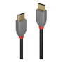 Lindy 36871 Cable USB 2.0 USB-C a USB-C de 1 m, Negro y Gris