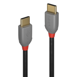 Lindy 36871 Cable USB 2.0 A a USB C, 1 Metro, Negro Gris