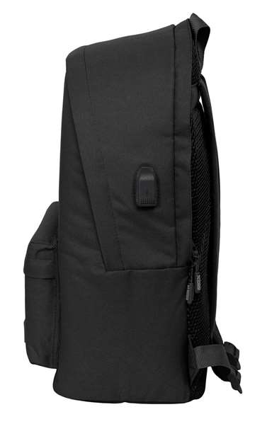 Munich Mochila Doble Portátil 15,6" USB Negro 31x44x18 cm