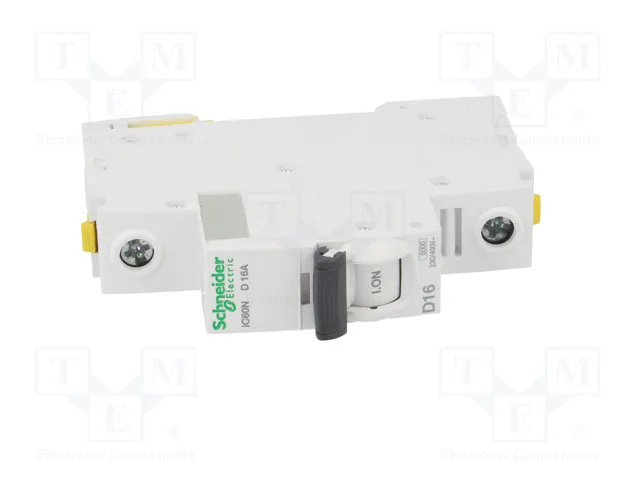 SCHNEIDER ELECTRIC ACTI9 iC60N Interruptor magnetotérmico 16A 1P Curva D