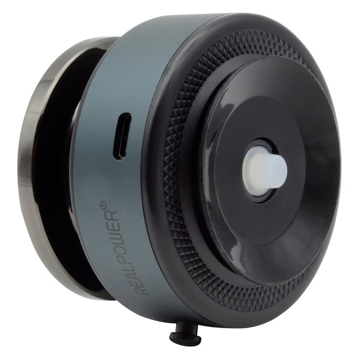 RealPower MH-1 Soporte Magnético de Coche con Carga Rápida Inalámbrica, para Teléfono Móvil/Smartphone, Negro