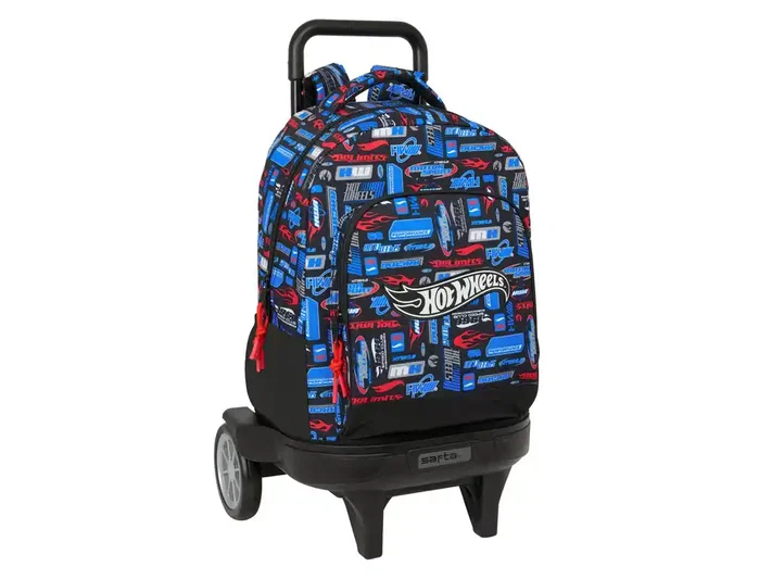 Safta Mochila con Ruedas Hot Wheels Compact Evolution Extraíble Safta Mochila con Ruedas Hot Wheels Compact Evolution Extraíble