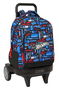 Safta Mochila Grande con Ruedas Compacta Evolutiva Extensible Hot Wheels 33x45x22 cm
