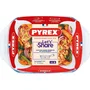 Pyrex® Fuente Rectangular Let'S Share 31,5x19,7x6,4 cm en Vidrio Transparente