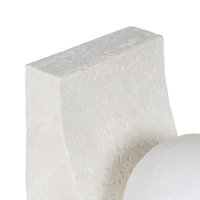 Lámpara Mesa Blanco Poliresina 26,50 X 10 X 19,50 cm