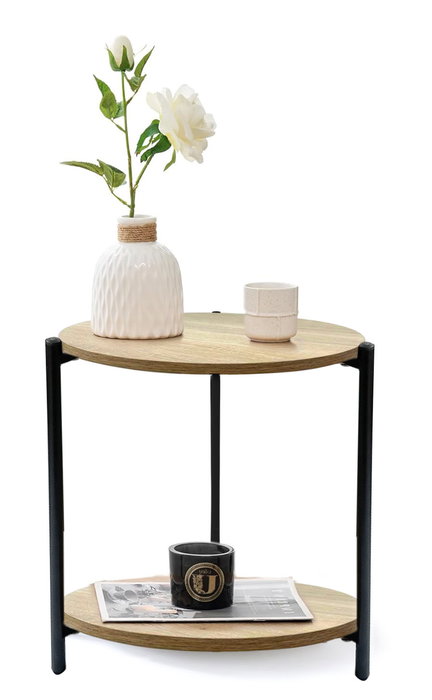 Inde Mesa Auxiliar de Centro Black 40 x 42 cm (3 Unidades)