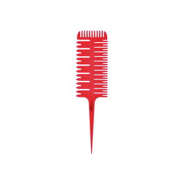Bifull Peine Triple Crab Rojo Antirrotura Resistente Altas Temperaturas Para Cabello Grueso
