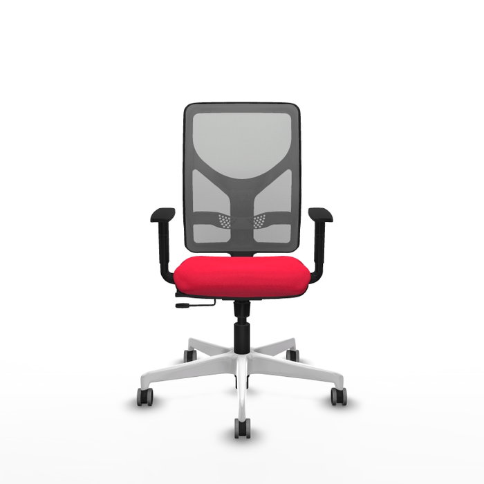 PIQUERAS Y CRESPO Silla de oficina Motilla con mecanismo Sincro/Traslack Rojo y Gris PIQUERAS Y CRESPO Silla de oficina Motilla con mecanismo Sincro/Traslack Rojo y Gris