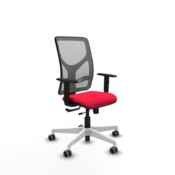 PIQUERAS Y CRESPO Silla de oficina Motilla con mecanismo Sincro/Traslack Rojo y Gris PIQUERAS Y CRESPO Silla de oficina Motilla con mecanismo Sincro/Traslack Rojo y Gris