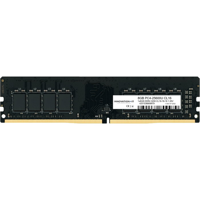 Innovation IT 3200 8GB DDR4 CL16-18-18 1.35V LD 8-Chip Módulo de Memoria para PC/Servidor