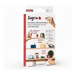 Tesa Sugru Adhesivo Moldeable de Uso General Blanco 8 unidades