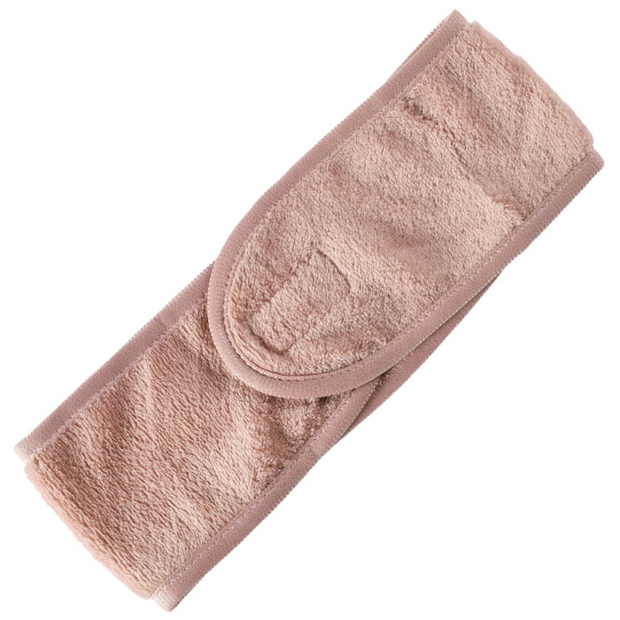 Cosmetic Club Banda De Maquillaje Para Maquillarse Y Eliminar Maquillaje Con Cierre De Velcro Colores Surtidos Rosa Palo Blanco