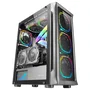 Mars Gaming MC-NEO Caja Gaming Torre ATX/E-ATX Negra con Sistema CPU Freezer, 5 Ventiladores ARGB, Panel Lateral de Vidrio Templado y Soporte para Refrigeración Líquida