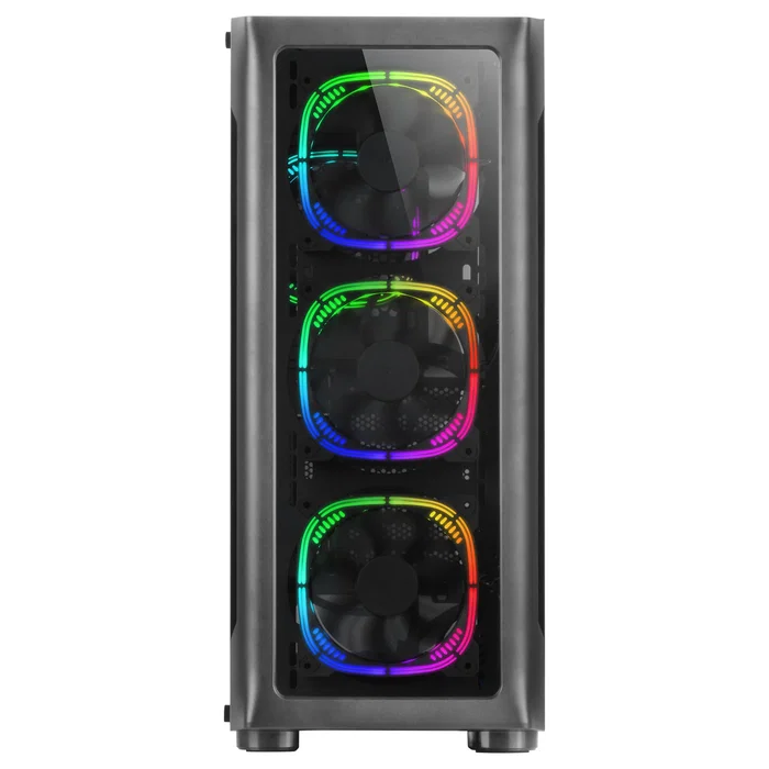 Mars Gaming MC-NEO Caja Gaming Torre ATX/E-ATX Negra con Sistema CPU Freezer, 5 Ventiladores ARGB, Panel Lateral de Vidrio Templado y Soporte para Refrigeración Líquida