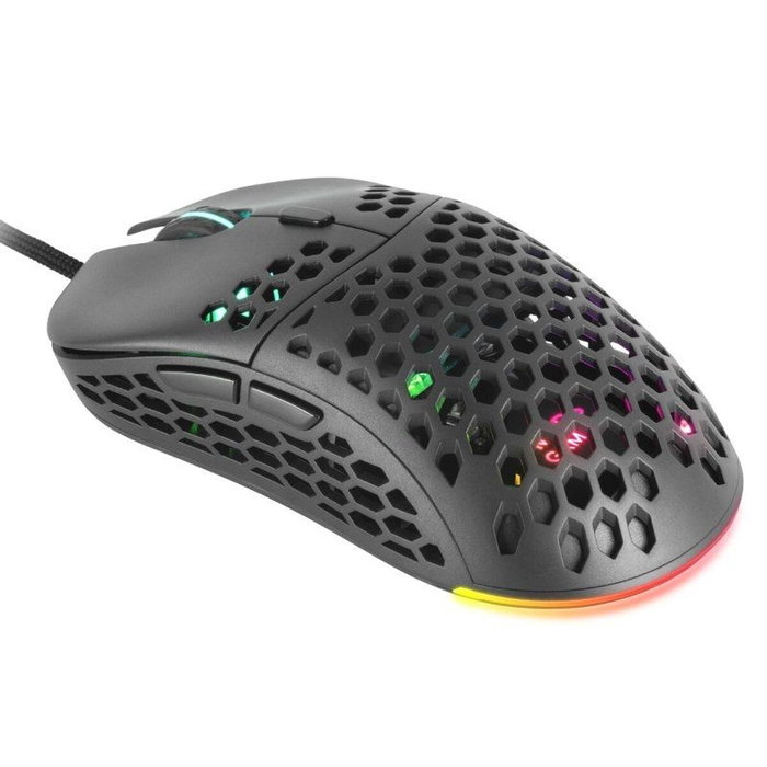 Mars Gaming MM55 Ratón Gaming 12800 DPI Negro USB