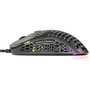 MARS GAMING MM55 Ratón Gaming 12800DPI USB Negro RGB 55g