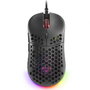 MARS GAMING MM55 Ratón Gaming 12800DPI USB Negro RGB 55g