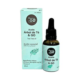 PHARMA & GO Aceite del Árbol del Té 30ml - Antifúngico, Antivírico y Antibacteriano