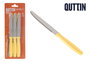 Quttin Set de 6 cubiertos sierra Ivory Basic - Cuchillo 30,4 x 10,9 x 1,7 cm (12 Cajas)