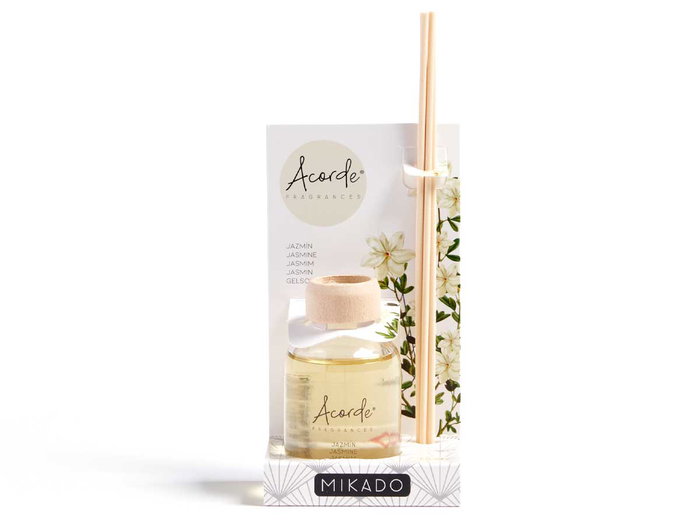 ACORDE Mikado Jazmín 50 ml con Varilla (Pack de 12) ACORDE Mikado Jazmín 50 ml con Varilla (Pack de 12)