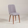 Hanah Home Sillón de Terciopelo Vina Sandalye Soho, Color Nogal