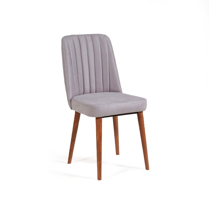 Hanah Home Sillón de Terciopelo Vina Sandalye Soho, Color Nogal