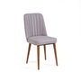 Hanah Home Sillón de Terciopelo Vina Sandalye Soho, Color Nogal