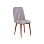 Hanah Home Sillón de Terciopelo Vina Sandalye Soho, Color Nogal