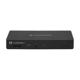 Conceptronic Dockin Station - Hub USB-C 13 en 1 con 2x Thunderbolt (40Gbps), Carga PD 96W, 2x HDMI 4K 60Hz, DisplayPort, Ethernet 2.5GbE, para Windows/macOS/ChromeOS
