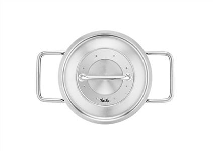 Fissler Pure Olla de Acero Inoxidable 16 cm con Tapa de Metal - Apto para Inducción, Gas, Eléctrico y Horno - 1.9L - Ref: 08611416000/0