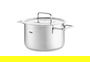Fissler Pure Olla de Acero Inoxidable 16 cm con Tapa de Metal - Apto para Inducción, Gas, Eléctrico y Horno - 1.9L - Ref: 08611416000/0