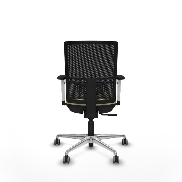 PIQUERAS Y CRESPO Silla de oficina Yunquera con mecanismo Sincro, Crema y Negro PIQUERAS Y CRESPO Silla de oficina Yunquera con mecanismo Sincro, Crema y Negro