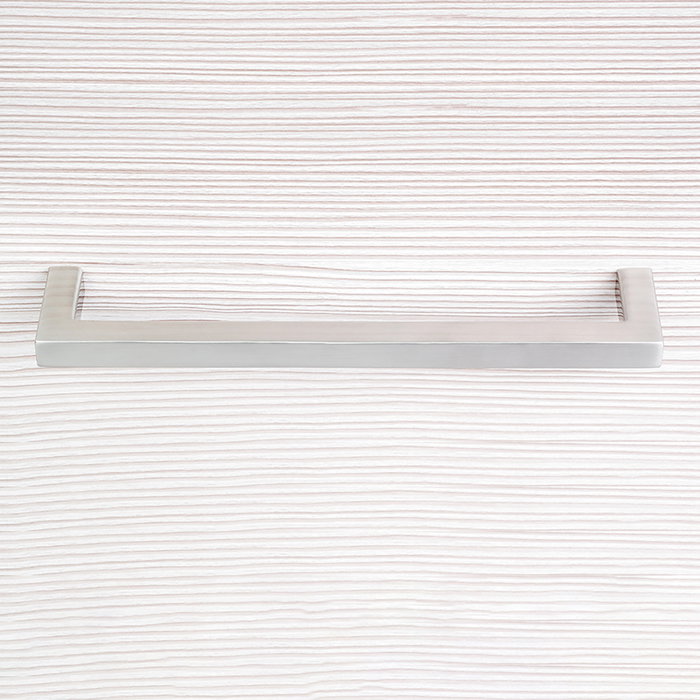 Emuca Lote de 5 tiradores para mueble Habana, L136mm, intereje 128mm, Zamak, Niquel satinado Emuca Lote de 5 tiradores para mueble Habana, L136mm, intereje 128mm, Zamak, Niquel satinado