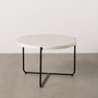 Ixia Mesa de Centro Beige-Negro de Magnesio 68 x 68 x 44 cm
