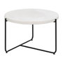 Ixia Mesa de Centro Beige-Negro de Magnesio 68 x 68 x 44 cm