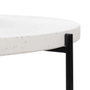 Ixia Mesa de Centro Beige-Negro de Magnesio 68 x 68 x 44 cm