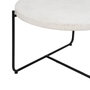 Ixia Mesa de Centro Beige-Negro de Magnesio 68 x 68 x 44 cm