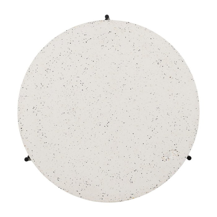 Ixia Mesa de Centro Beige-Negro de Magnesio 68 x 68 x 44 cm