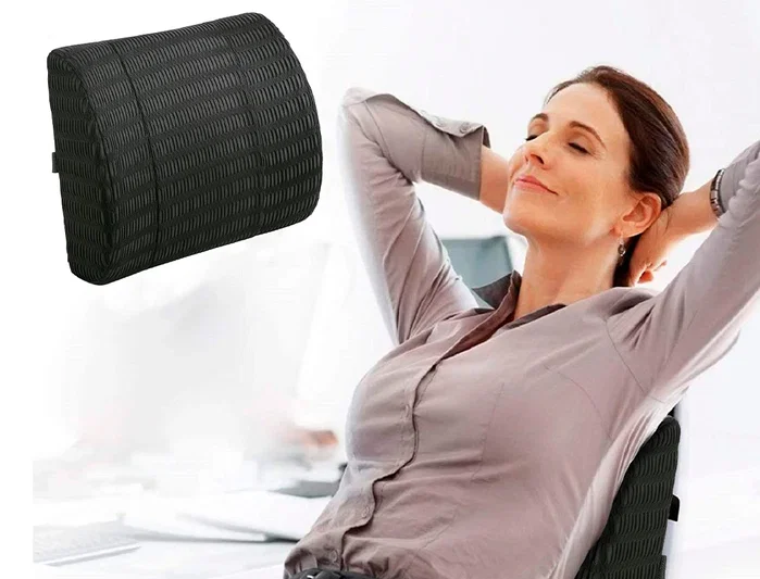 Q-connect Respaldo ergonómico de espuma memory foam negro Q-connect Respaldo ergonómico de espuma memory foam negro