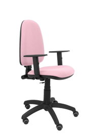 PIQUERAS Y CRESPO Silla de oficina Aýna Rosa pálido con brazos 1D