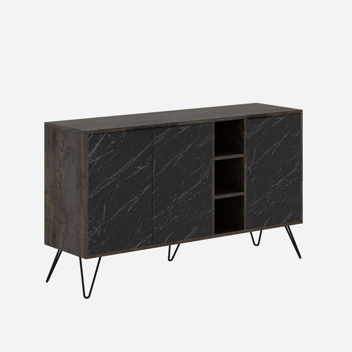 Hanah Home Consola Clara Marrón Oscuro y Bendir 142x83x35.6 cm Hanah Home Consola Clara Marrón Oscuro y Bendir 142x83x35.6 cm
