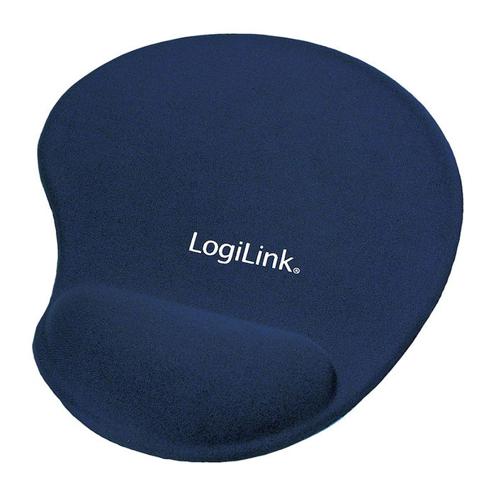 LogiLink ID0027B Ratón, Soporte para Muñeca de Gel de Silicona, Azul