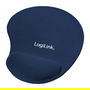 LogiLink ID0027B Ratón, Soporte para Muñeca de Gel de Silicona, Azul