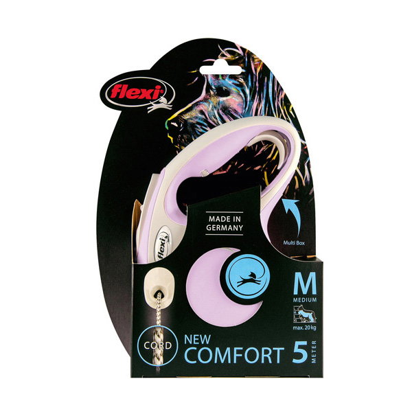 Flexi Flexi Comfort M Cordon 5m Rosa hasta 20kg Flexi Flexi Comfort M Cordon 5m Rosa hasta 20kg