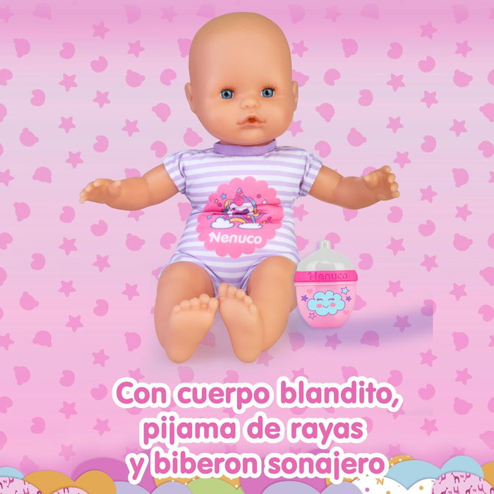 Nenuco con Biberón Sonajero y Pijama de Unicornio Nenuco con Biberón Sonajero y Pijama de Unicornio